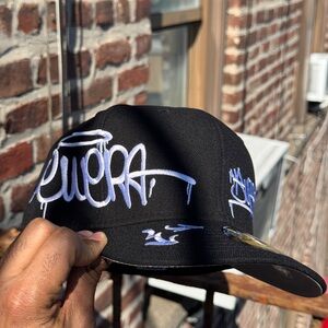 New Era Black and White Graffiti Cap